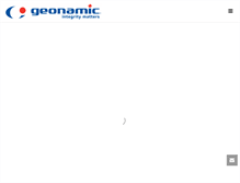 Tablet Screenshot of geonamic.com